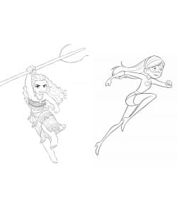 Disney Mes Coloriages Avec Stickers - Girl Power - Image 2