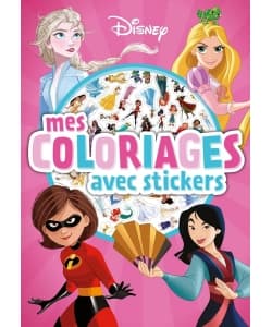 Disney Mes Coloriages Avec Stickers - Girl Power - Image 1