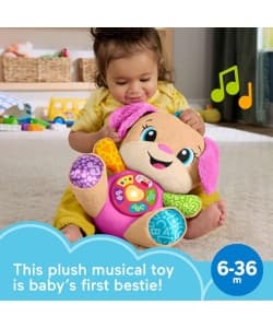 Laugh & Learn-Puppy-Musical Plush – Pink -Fisher Price - Image 3
