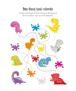 Bloc D Activites Avec Feutres - Les Dinosaures - Image 2
