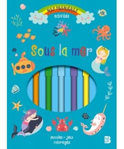 Bloc D Activites Avec Feutres - Sous La Mer - Image 1
