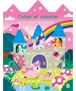 Coller Et Colorier - La Maison Des Licornes - Image 1