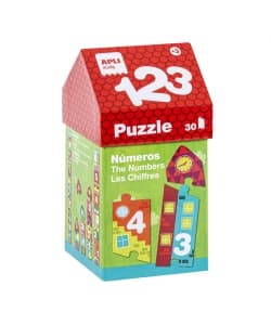 1,2,3 Little House Numbers Puzzle - Apli - Image 1