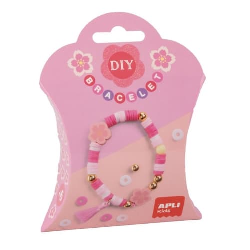 Bracelet Diy Flower Pink - Apli
