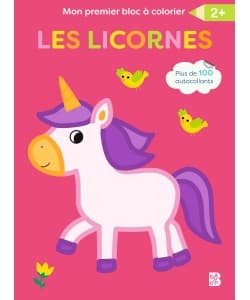Mon Premier Bloc A Colorier - Les Licornes - Image 1