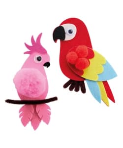 Craft Kit Felt Parrots - Apli - Image 3