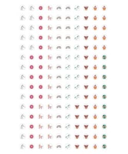 Stickers Pour Les Ongles - Les Licornes - Image 2