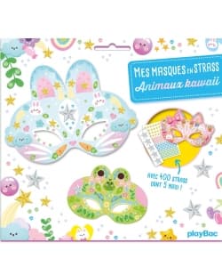Mes Masques En Strass - Animaux Kawaii - Image 1