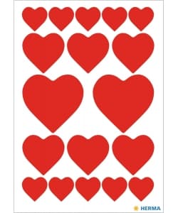 Hearts Red - Sticker Herma - Image 2
