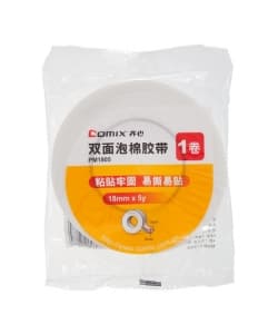 Tape Double Sided Comix 18Mmx4.5M Foam Pm1805 - Image 1