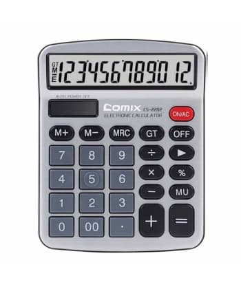 Calculator Comix 12 Digits Grey  Cs-2282