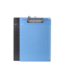 Clipboard Comix A4 Metal Clip W/Ruler Black A724 - Image 1