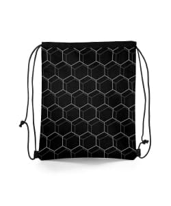 Drawstring Bag  Football Black Coral High - Image 3