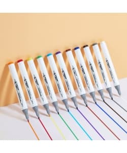 Marker Comix Double Tip Triangular 48/Pack - Image 3