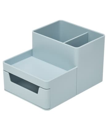 Desk Organizer Comix 3Comp. 1Drawer Blue B2009