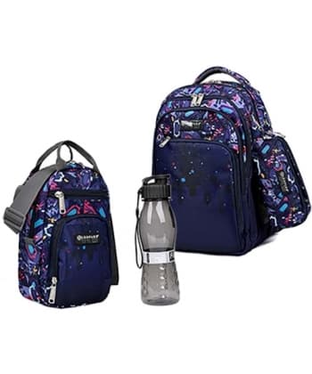 Purple Backpack Leopard