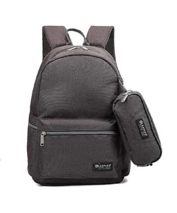 Grey Set Backpack Leopard