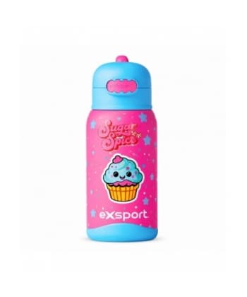 Water Bottle Exsport Plastic Cupcake 550Ml