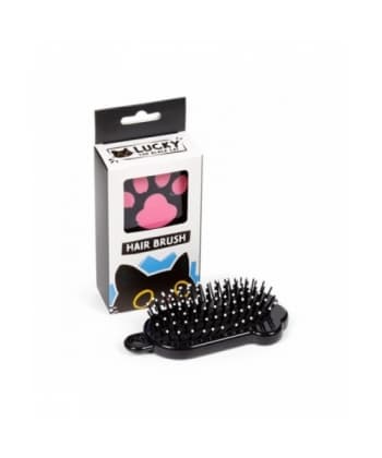Lucky the Black Cat Paw Shaped Hair Brush