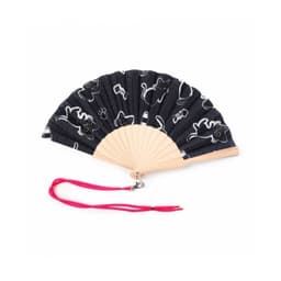 Lucky the Black Cat Folding Hand Fan - Image 2