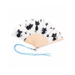 Lucky the Black Cat Folding Hand Fan - Image 3