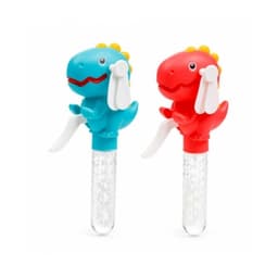 Dinosaur Handheld Hand-Operated Fan with Bubbles - Image 1
