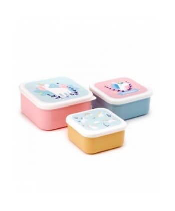 Set of 3 Lunch Box S/M/L Unicorn Magic