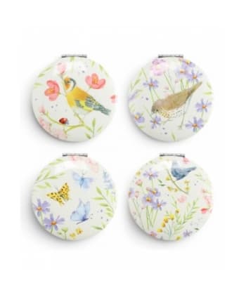 Jan Pashley Wings & Wildflowers Compact Mirror
