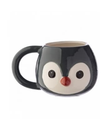 Adoramals Penguin Head Ceramic Shaped Mug