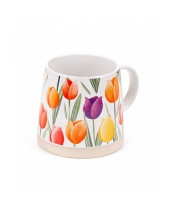 Tulips Tapered Stoneware Mug