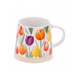 Tulips Tapered Stoneware Mug - Image 2