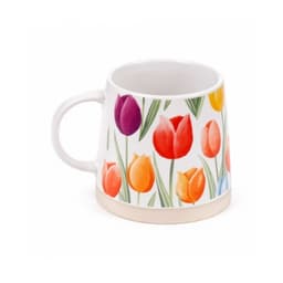 Tulips Tapered Stoneware Mug - Image 4
