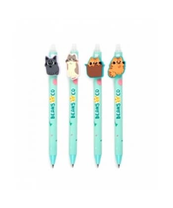 Beans & Co Cat Erasable Pen with PVC Topper