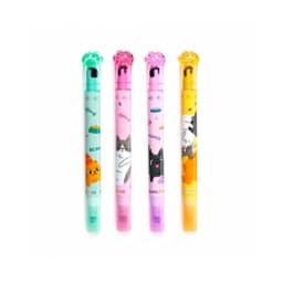 Beans & Co Cat 2-in-1 Highlighter & Stamp Wheel Pen - Image 1
