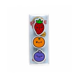 Foodiemals Fruit 3 Piece Shaped Eraser Set - Image 2