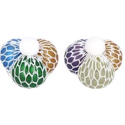 Ball W/Mesh Squeeze Glitter Assorted N51830 - Image 1