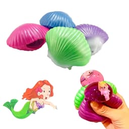 Squishy Mermaid Bubble Shells Assorted Nv364 - Image 1