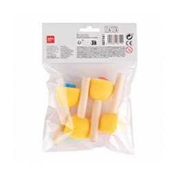 Sponge Stamps with Wooden Handles - Image 2