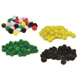 Pompoms Multicolor Craft Supplies 20mm - Image 3