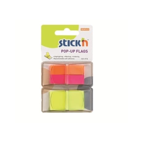 Pop-Up Flags Stick N  Assorted 3 Colors 26005
