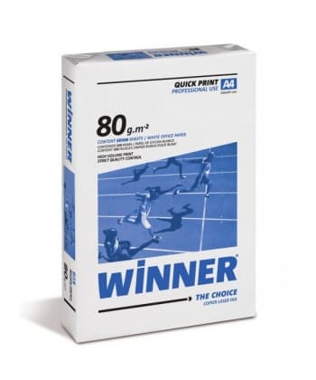 Photocopy Paper A4 Winner 80Gr White