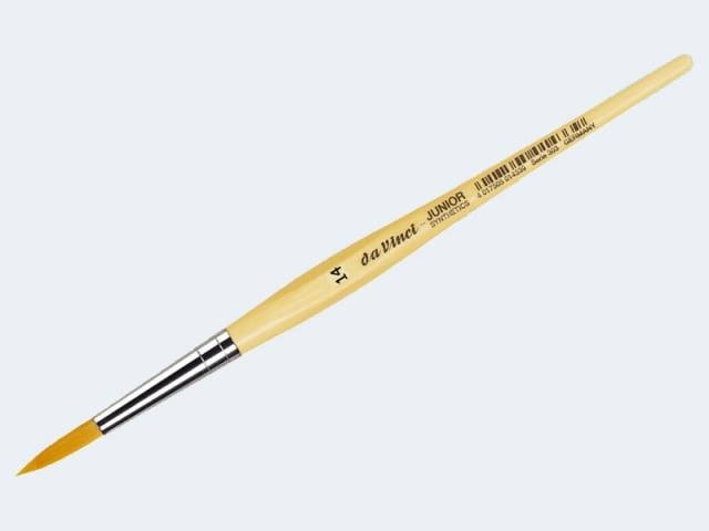 Da Vinci Junior Brush Round Golden Synthetic Fibres 303 . Size 14