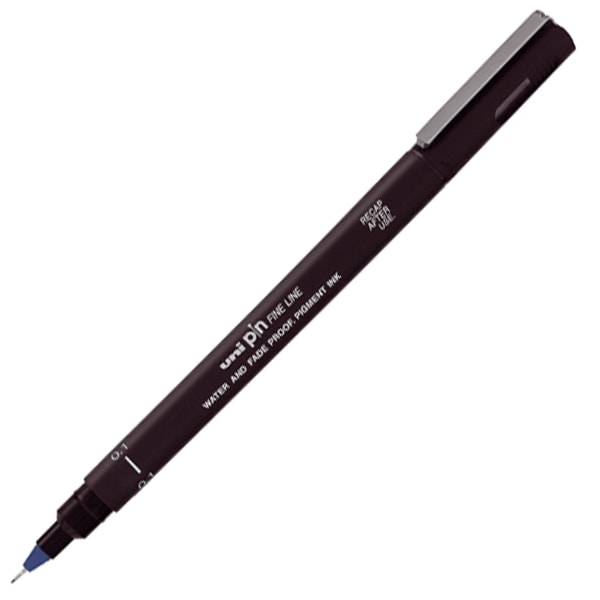 Marker Pigment Uni-Ball Pin Blue