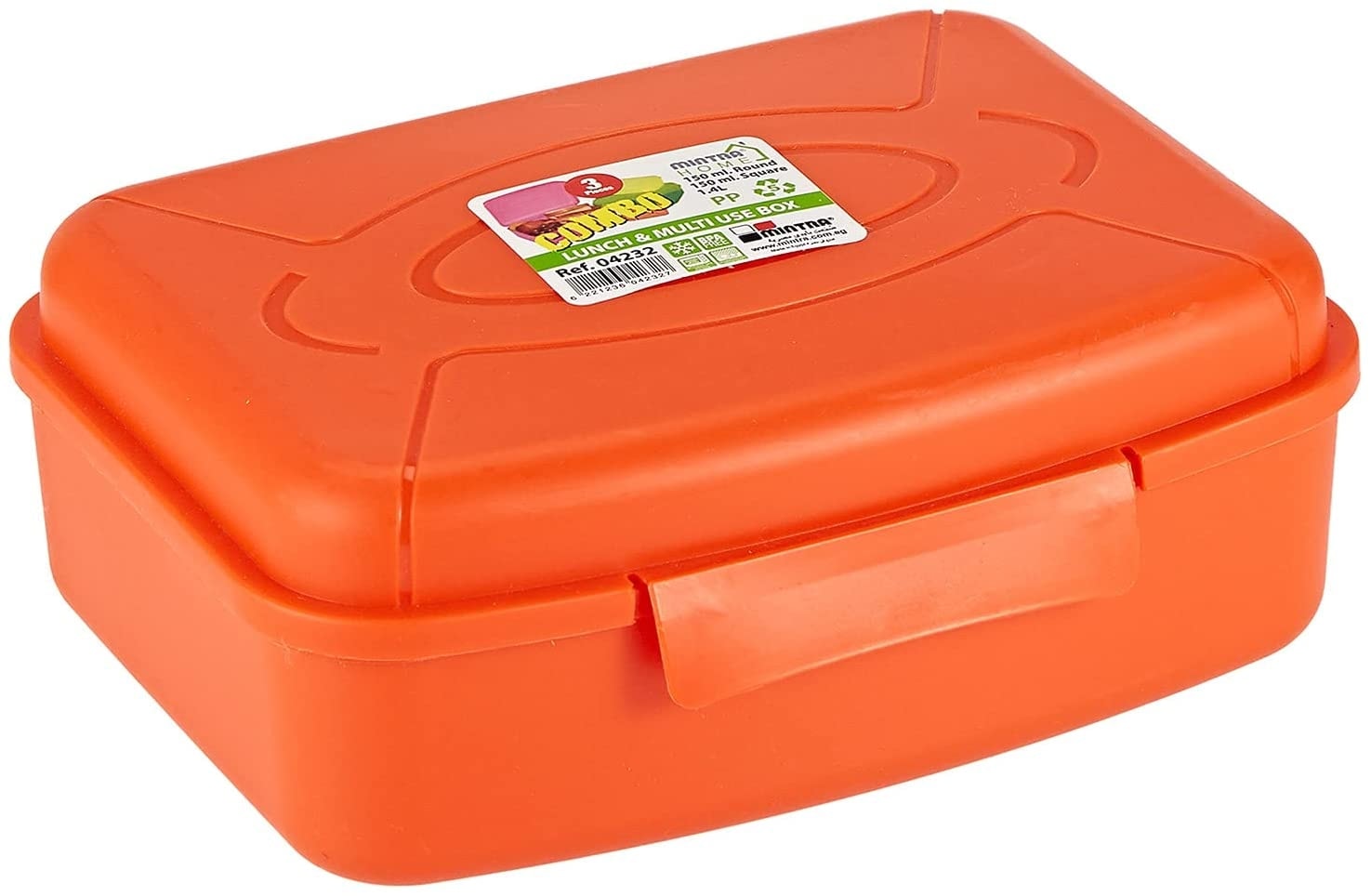 Lunch Box Mintra 3Pcs Round(1.4L+150Ml) Square 150Ml 400010599