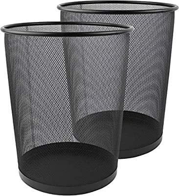 Wastebasket Comix Metal Mesh 265X285Mm Black B2005