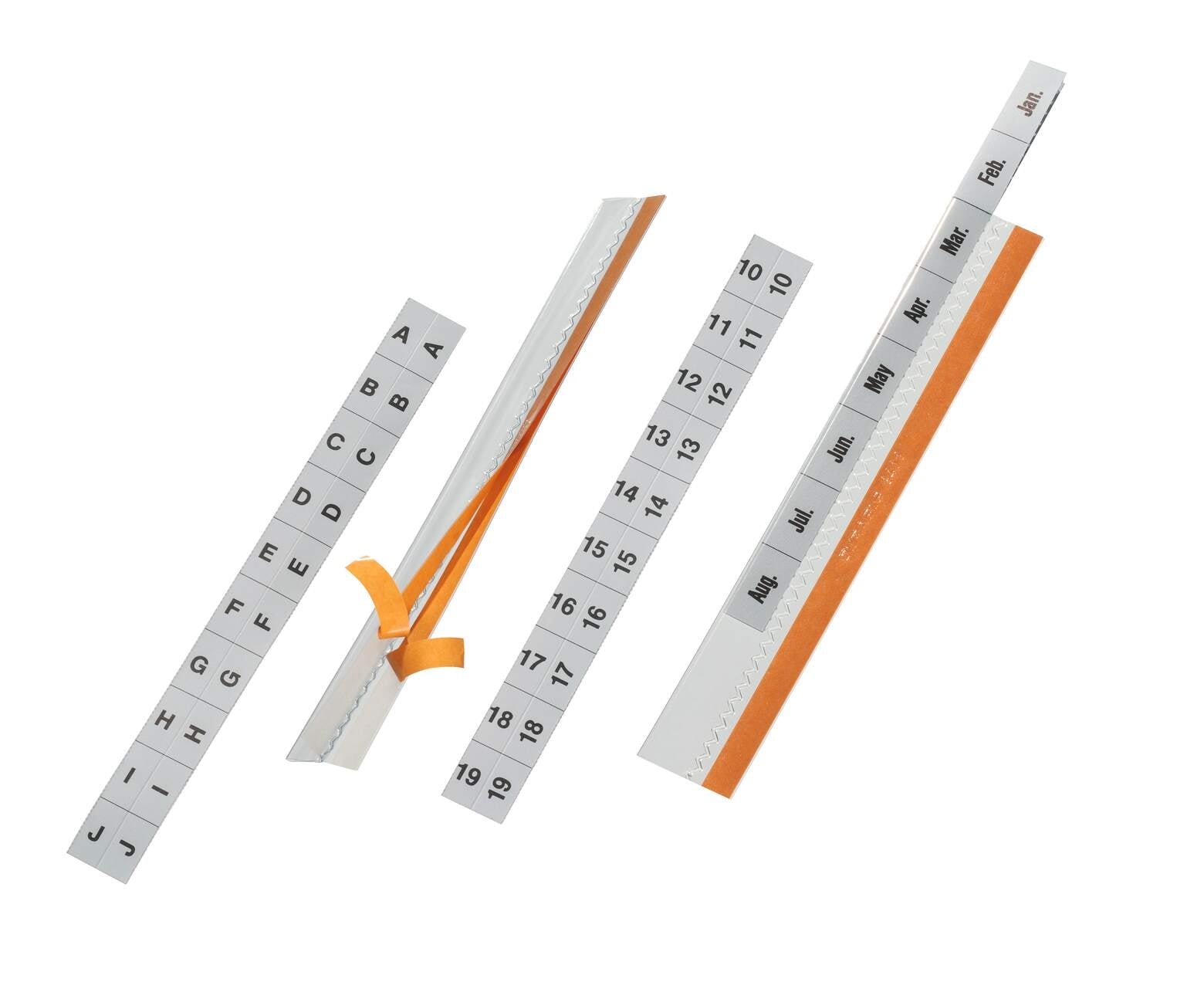 Index Tab Durable Pvc 200X13.3Mm 5Pcs Transparent 8403-19