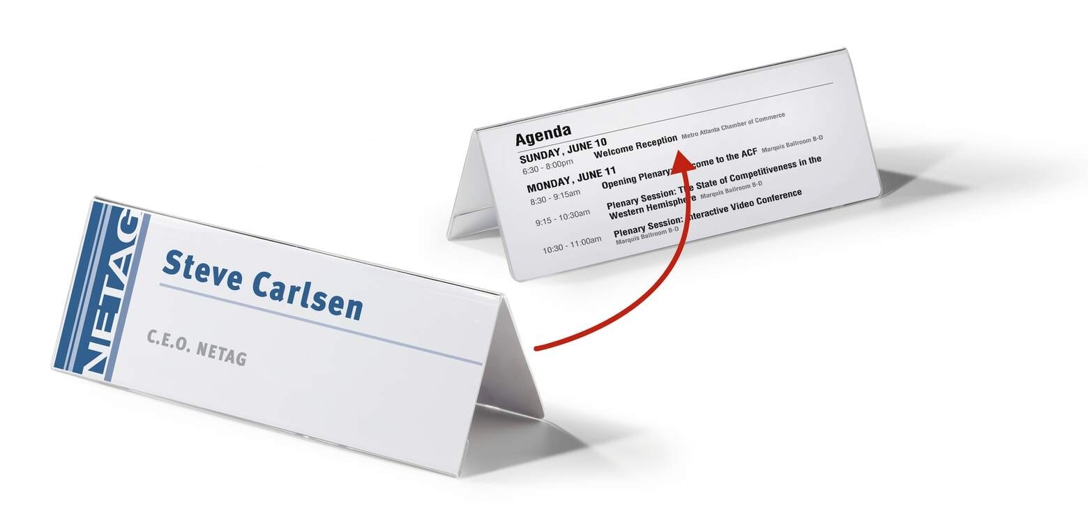 Sign Holder Durable Desktop 105/210X297Mm Acrylic 8035-19
