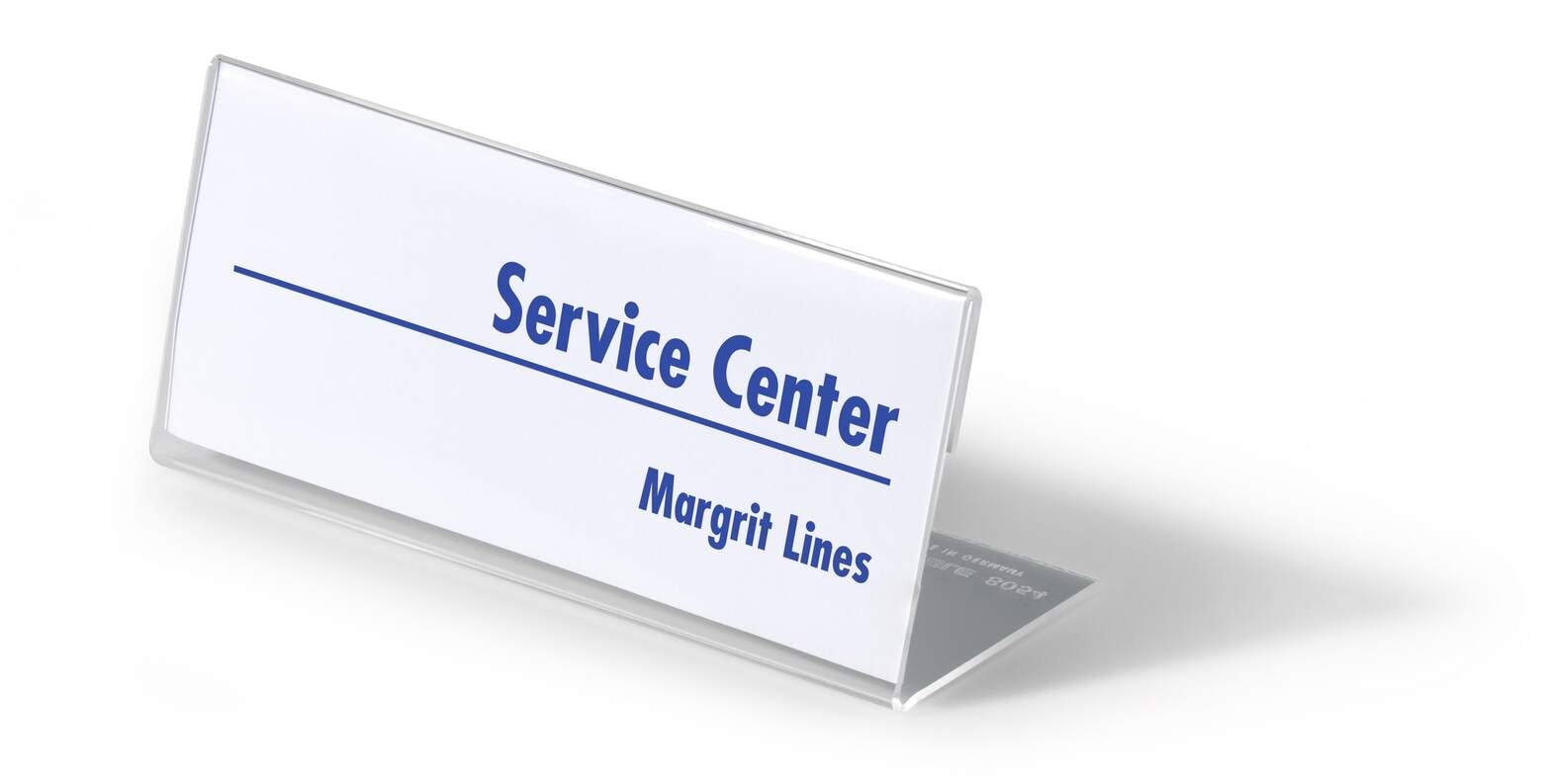 Sign Holder Durable Desktop  61/150Mm Acryli C 8054-19