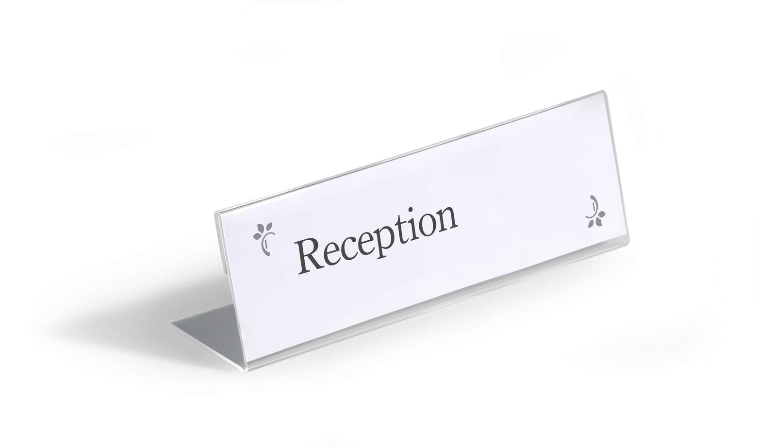 Sign Holder Durable Desktop  61X210Mm Acrylic 8031-19