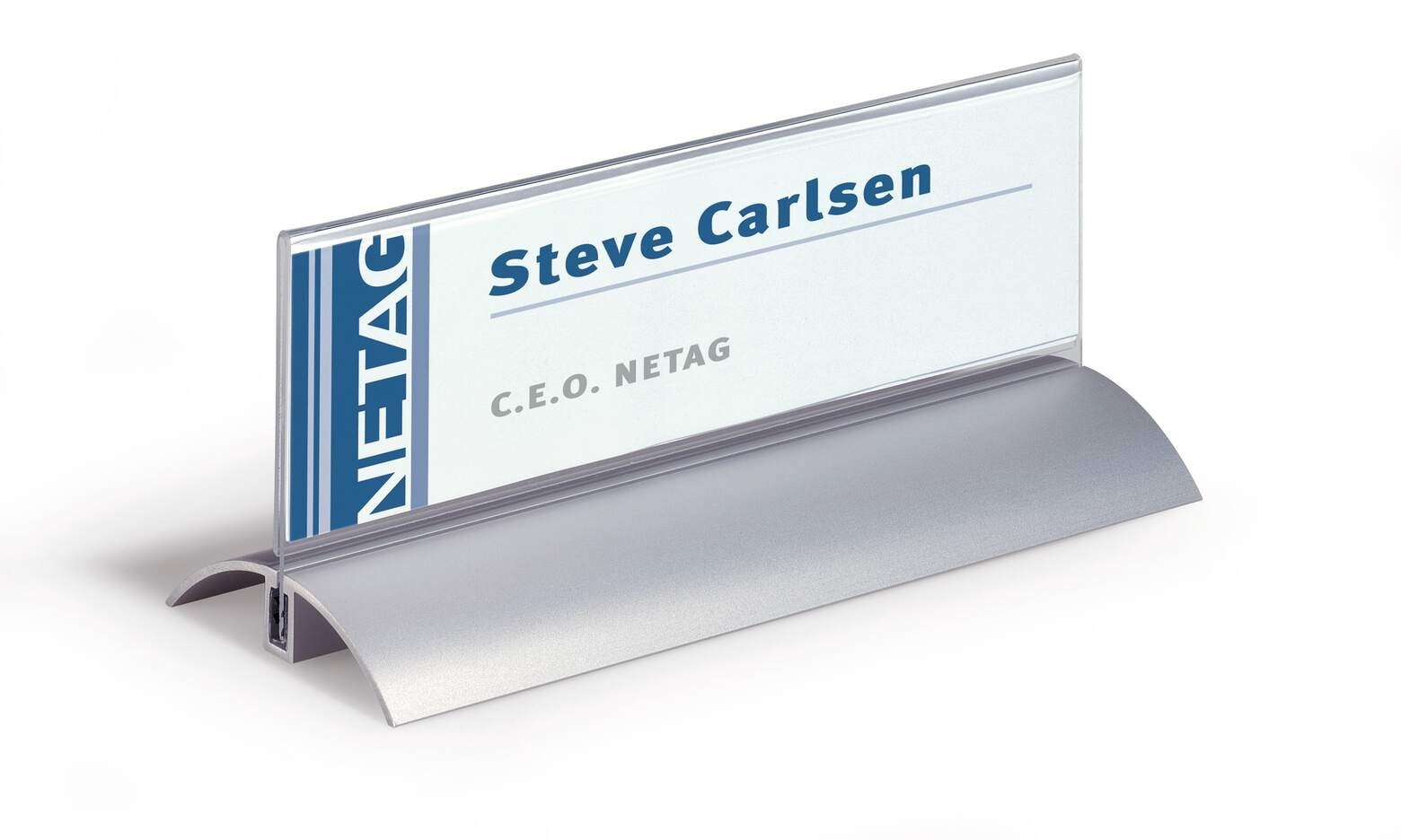 Sign Holder Durable Desktop De Luxe 61X210Mm 1Pc 8202-19